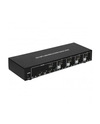 TECHLY KVM Switch Display Port 1.2 4-Port with Hub and Audio allows to view information via USB and DisplayPort from 4 PCs nr 2