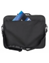 MANHATTAN Cambridge Clamshell Notebook Bag 15.6inch Front Rear and Interior Pockets Shoulder Strap Handle Black - nr 11