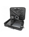 MANHATTAN Cambridge Clamshell Notebook Bag 15.6inch Front Rear and Interior Pockets Shoulder Strap Handle Black - nr 19
