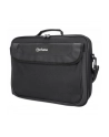 MANHATTAN Cambridge Clamshell Notebook Bag 15.6inch Front Rear and Interior Pockets Shoulder Strap Handle Black - nr 1
