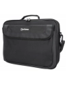 MANHATTAN Cambridge Clamshell Notebook Bag 15.6inch Front Rear and Interior Pockets Shoulder Strap Handle Black - nr 20