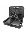 MANHATTAN Cambridge Clamshell Notebook Bag 15.6inch Front Rear and Interior Pockets Shoulder Strap Handle Black - nr 25