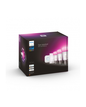 PHILIPS HUE White and color ambiance Zestaw startowy 3 szt. E27 1100lm