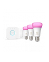 PHILIPS HUE White and color ambiance Zestaw startowy 3 szt. E27 1100lm - nr 38