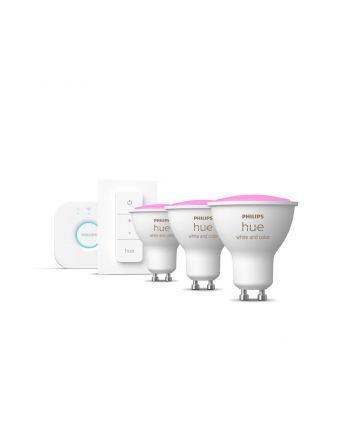 PHILIPS HUE White and color ambiance Zestaw startowy 3 szt. GU10 350lm