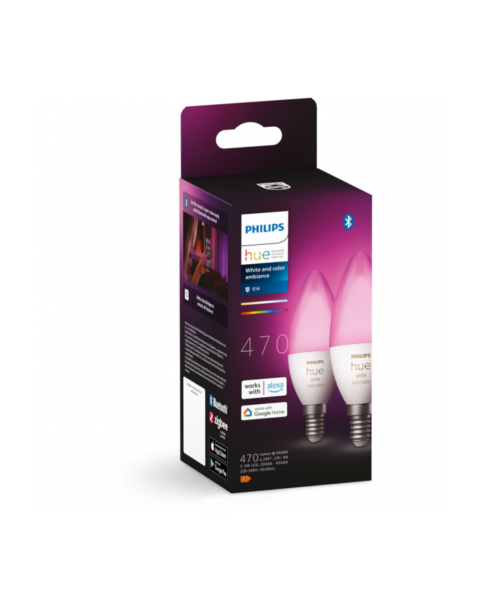 PHILIPS HUE White and color ambiance 2 szt. 25W E14 główny