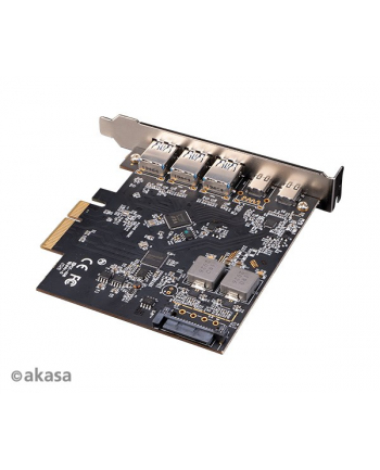 Akasa PCIe 2.0 x4 - 3x USB 3.2 Gen 2 + 2x USB-C 3.2 Gen 2 (AK-PCCU3-09)