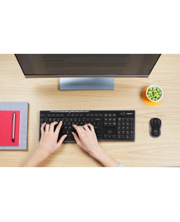 LOGITECH MK270 WIRELESS COMBO - BE - ZESTAW KLAWIATURA I MYSZ - BELGIJSKI - CZARNY nr 2