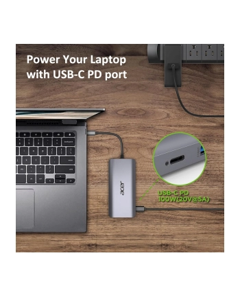 Acer Rozszerzenie Portów USB Type-C 12 w 1 Srebrny (HP.DSCAB.009)