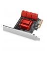 Axagon PCES-SA6, kontroler PCIe - 6x wewnętrzny port SATA 6G, ASM1166, SP & LP (AXN) - nr 1