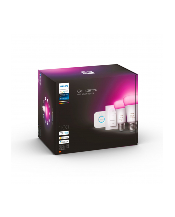 PHILIPS HUE White and color ambiance Zestaw startowy 2 szt. E27 1100lm