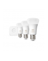 PHILIPS HUE White and color ambiance Zestaw startowy 3 szt. E27 1100lm - nr 7