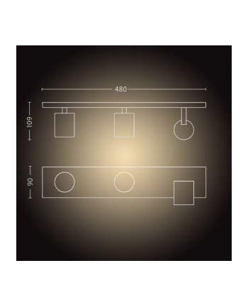 PHILIPS HUE White ambiance Runner biały 5309331P6