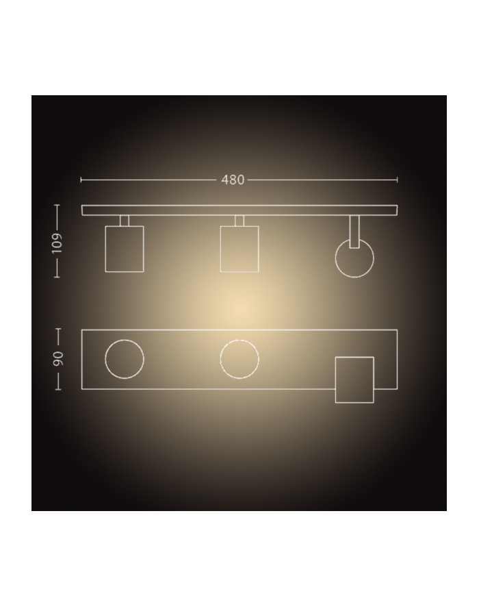 PHILIPS HUE White ambiance Runner biały 5309331P6 główny