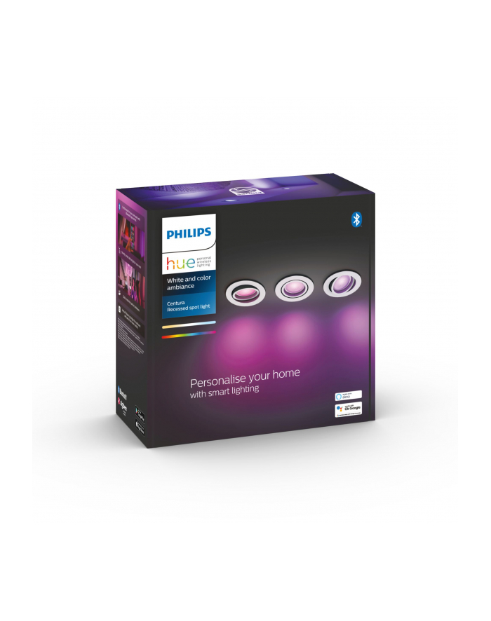 PHILIPS HUE White and color ambiance 3 szt.  5,7W Centura biały główny