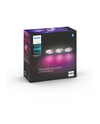 PHILIPS HUE White and color ambiance 3 szt. 5,7W Xamento chrom