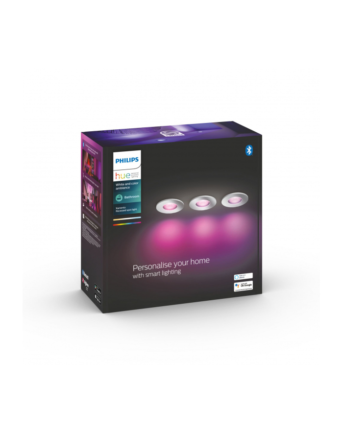 PHILIPS HUE White and color ambiance 3 szt. 5,7W Xamento chrom główny