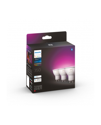 PHILIPS HUE White and color ambiance 3 szt. GU10 350lm