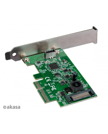 Akasa síťová karta USB 3.2 HOST card, 20Gbps USB 3.2 Gen 2x2 Internal 20-pin Connector to PCIe Host Card (AKA)