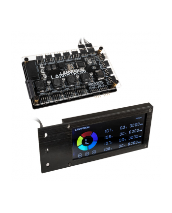 Lamptron Sterownik wentylatorów RGB + wyświetlacz (LAMPCA410BLULS323) nr 2