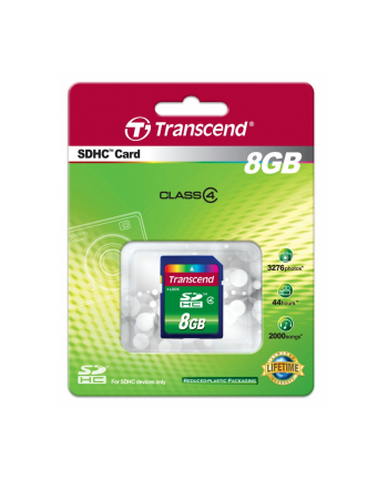 Pamięć Secure Digital 8GB TRANSCEND SDHC CL4