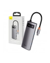 BASEUS  HUB 5W1 METAL GLEAM SERIES, USB-C DO 3X USB 3.0 + HDMI + USB-C PD (6953156204638)  (6953156204638) - nr 1