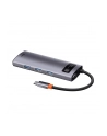 BASEUS  HUB 5W1 METAL GLEAM SERIES, USB-C DO 3X USB 3.0 + HDMI + USB-C PD (6953156204638)  (6953156204638) - nr 4
