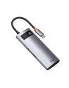 BASEUS  HUB 5W1 METAL GLEAM SERIES, USB-C DO 3X USB 3.0 + HDMI + USB-C PD (6953156204638)  (6953156204638) - nr 5
