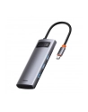 BASEUS  HUB 5W1 METAL GLEAM SERIES, USB-C DO 3X USB 3.0 + HDMI + USB-C PD (6953156204638)  (6953156204638) - nr 6