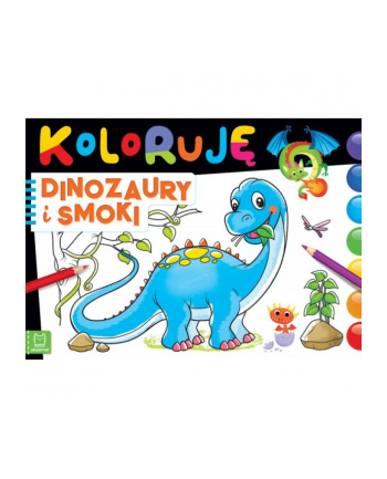 aksjomat Książka Koloruję dinozaury i smoki