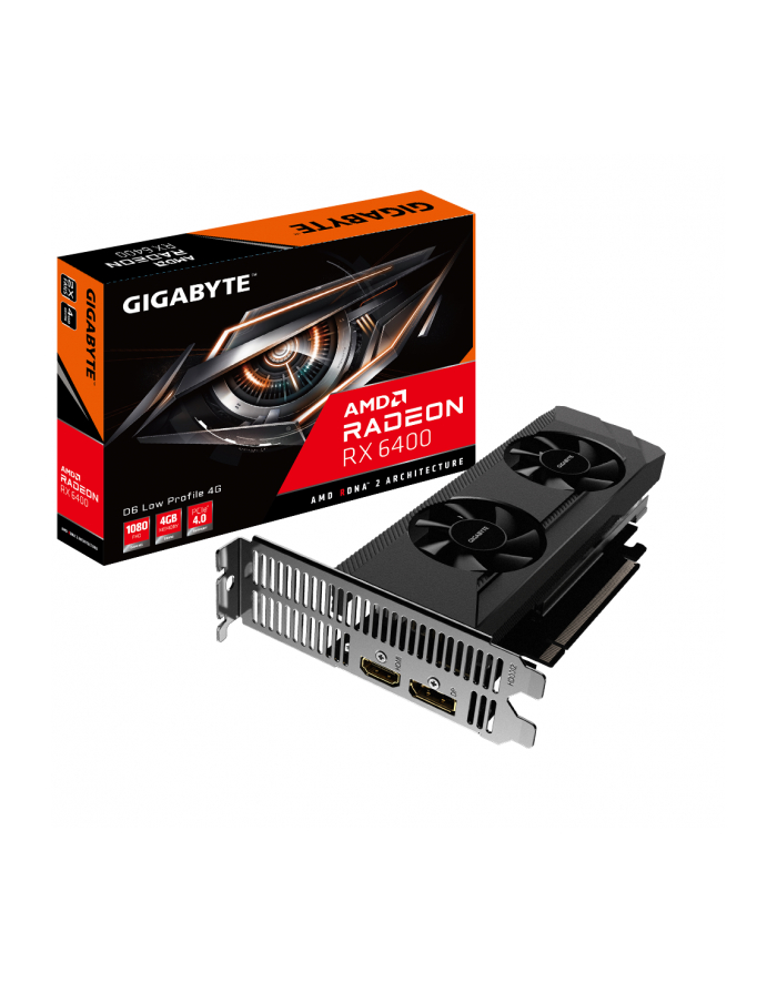 gigabyte Karta graficzna RX 6400 D6 LOW PROFILE 4GB GDDR6 64bit DP/HDMI główny