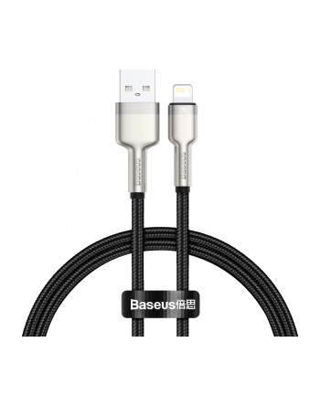 BASEUS BASEUS CAFULE METAL LIGHTNING CABLE 2.4A 25CM BLACK  (6953156202238)