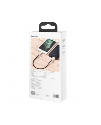 BASEUS BASEUS CAFULE METAL LIGHTNING CABLE 2.4A 25CM BLACK  (6953156202238)