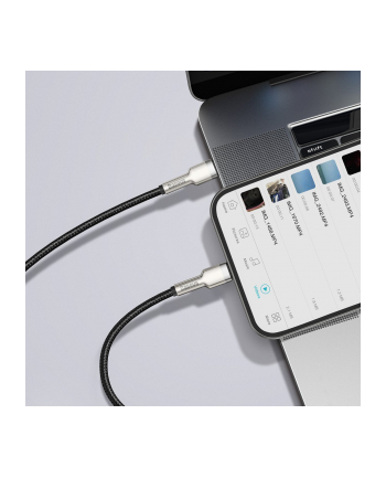 BASEUS BASEUS CAFULE METAL LIGHTNING CABLE PD20W 200CM BLACK  (6953156202108)