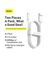 BASEUS Simple Wisdom 2x Kabel Micro-USB 2.1A 150cm - nr 15