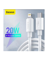 BASEUS KABEL USB-C DO LIGHTNING BASEUS SIMPLE WISDOM, PD, 20W, 1.5M (BIAŁY) 2SZT.  (BSU1897WHT) - nr 17
