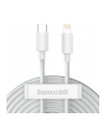 BASEUS KABEL USB-C DO LIGHTNING BASEUS SIMPLE WISDOM, PD, 20W, 1.5M (BIAŁY) 2SZT.  (BSU1897WHT) - nr 1