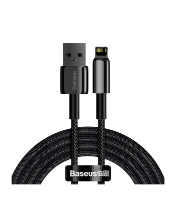 Baseus Kabel USB do USB-C Tungsten Gold 100W 2m Czarny (CATWJA01)