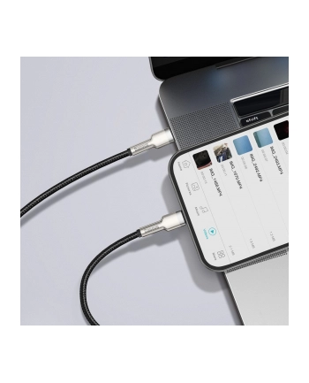 BASEUS BASEUS CAFULE METAL LIGHTNING CABLE PD20W 100CM BLACK  (6953156202061)
