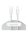 BASEUS KABEL USB-C DO LIGHTNING BASEUS SIMPLE WISDOM, PD, 20W, 1.5M (BIAŁY) 2SZT.  (BSU1897WHT) - nr 1