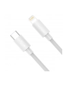 BASEUS KABEL USB-C DO LIGHTNING BASEUS SIMPLE WISDOM, PD, 20W, 1.5M (BIAŁY) 2SZT.  (BSU1897WHT) - nr 8