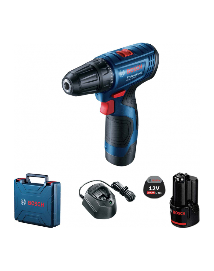 Bosch GSR 120-LI Professional zestaw walizka + 2 akumulatory 06019G8000 główny