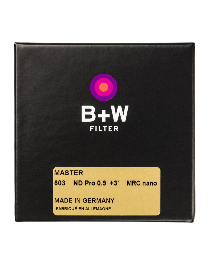 B+W Filtr fotograficzny Master szary ND8 0.9 (803) MRC nano 39mm główny