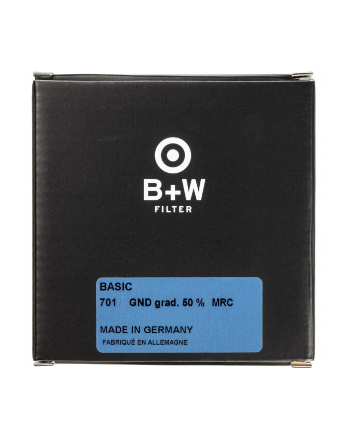 B+W Filtr fotograficzny 701 Basic Połówkowy szary 50% MRC 82mm główny