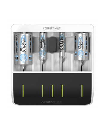 Ansmann 1001-0093 Batt Charger, Nimh, Aaa/Aa/C/D/9V Pp3