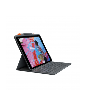 LOGITECH SLIM FOLIO - KEYBOARD AND FOLIO CASE - FRENCH - GRAPHITE - ETUI Z KLAWIATURĄ - SZARY