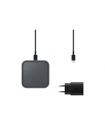 Samsung Wireless Charger Pad 15W Czarny + ładowarka sieciowa (EP-P2400TBEGEU)