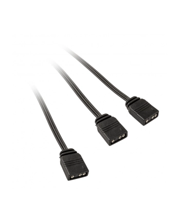 Kolink rozgałęziacz oświetlenia 2x ARGB 3-pin LED 30cm z adapterem męski / żeński, czarny nr 1