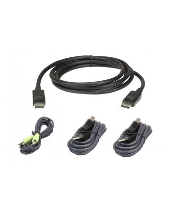 ATEN  CABLE KIT DISPLAYPORT 1.2 /USB/SP L:1.8M (2L7D02UDPX4)
