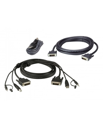 ATEN  CABLE KIT DUAL DVI-DD/USB/SP L:3M (2L7D03UDX5)